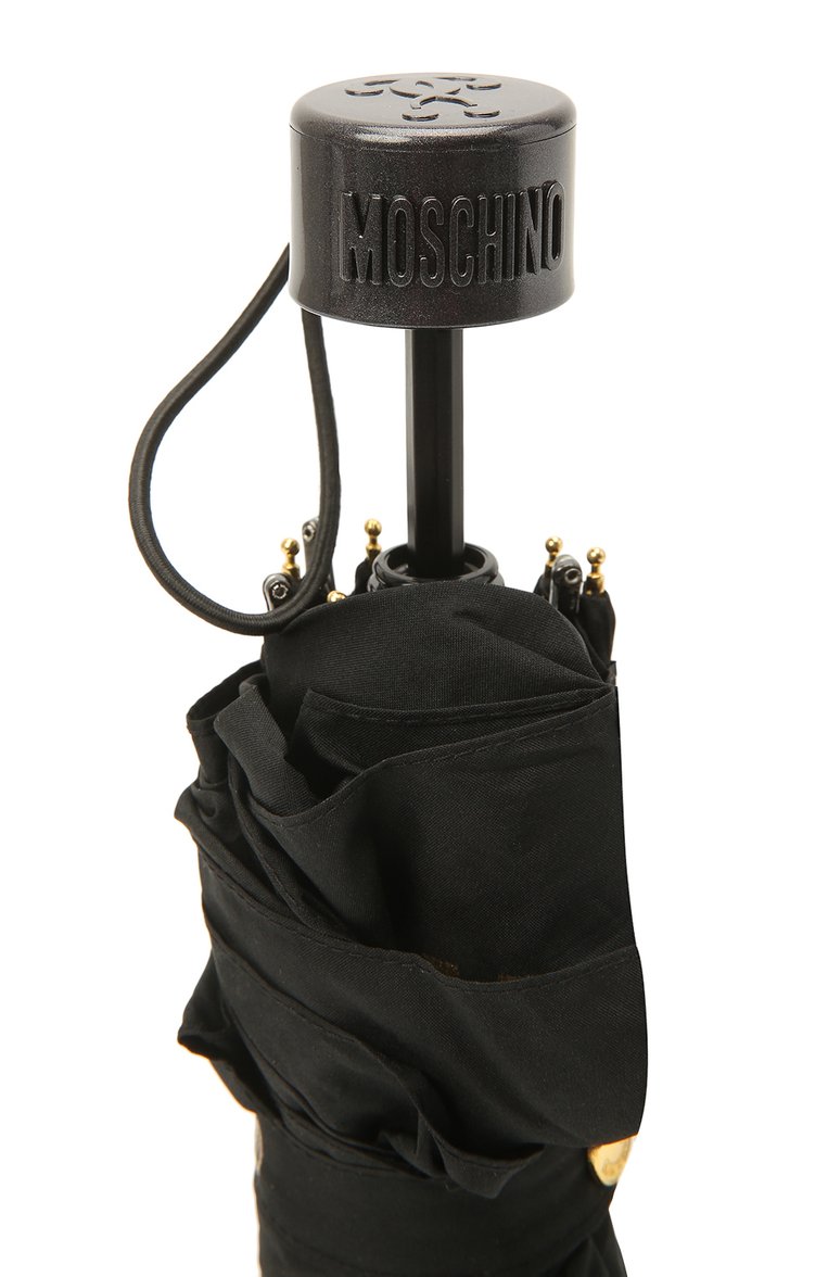 Женский складной зонт MOSCHINO золотого цвета, арт. 8900-SUPERMINI | Фото 5 (Материал: Текстиль, Металл, Синтетический материал; Нос: Не проставлено)