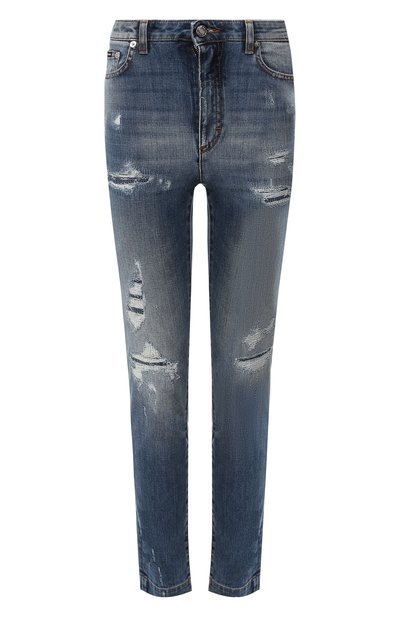 Женские дж инсы с потертостями DOLCE & GABBANA, арт. FTAH6D/G8BF1