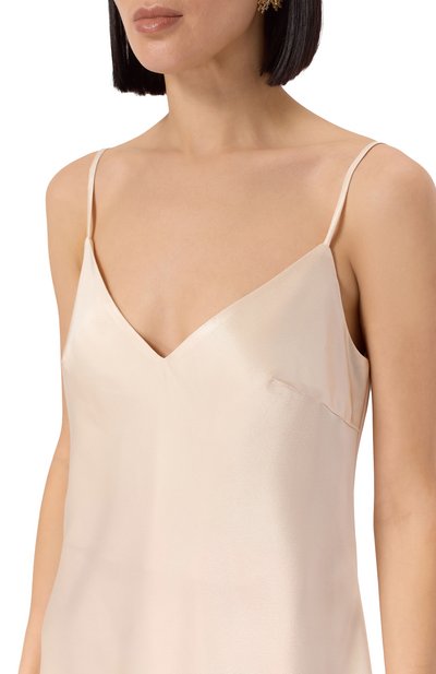 Атласный топ NOBLE&BRULEE кремового цвета по цене 24000 руб., арт. NB04/140525/13, фото 5 Атласный топ NOBLE&BRULEE, арт. NB04/140525/13, фото 5