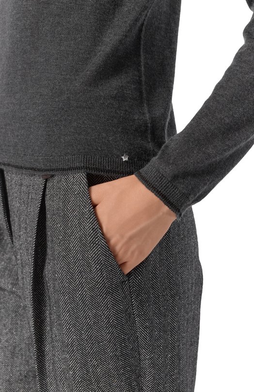 Водолазка из шерсти и вискозы Lorena Antoniazzi DM71B/380 Серый  DM71B/380 Фото 5