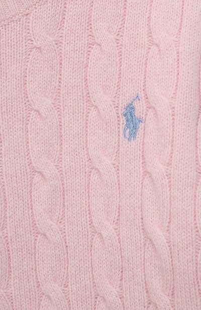 Шерстяной пуловер RALPH LAUREN светло-розового цвета по цене 16300 руб., арт. 313702223, фото 3 Шерстяной пуловер RALPH LAUREN, арт. 313702223, фото 3