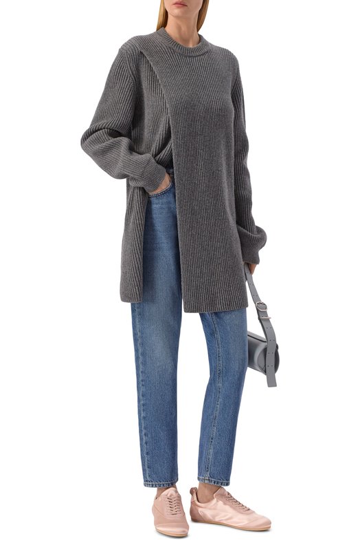 Текстильные кеды Etage Jil Sander J15WS0047/P7597 Розовый  J15WS0047/P7597 Фото 3