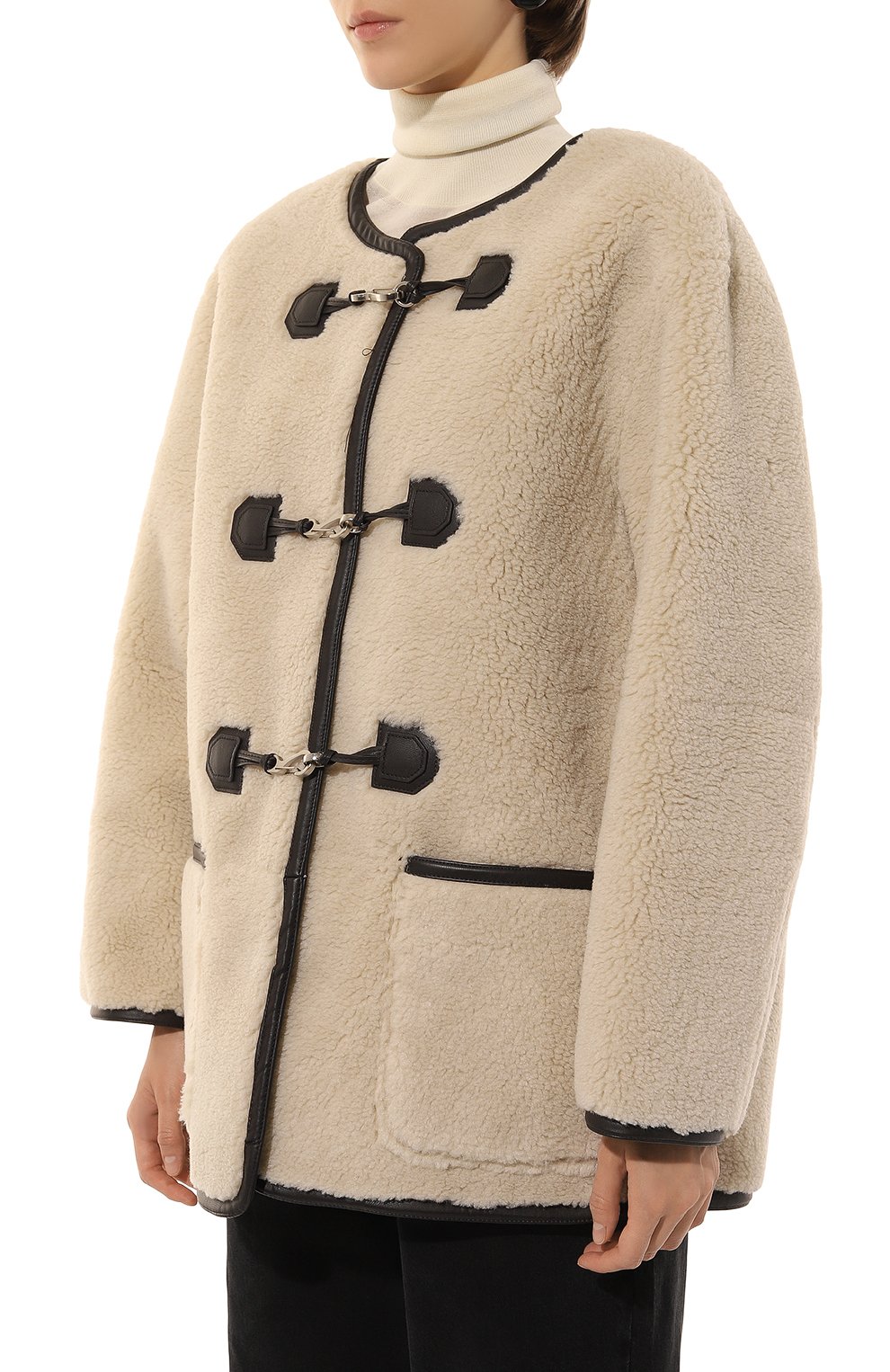 Дубленка DUNST кремового цвета по цене 38050 руб., арт. UDJU4D223CR, фото 3 Дубленка DUNST, арт. UDJU4D223CR, фото 3