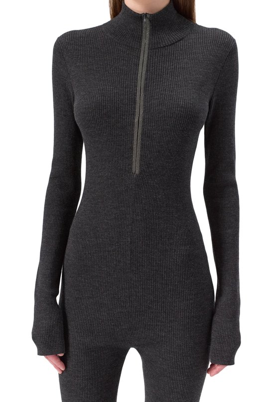Комбинезон из шерсти и кашемира Brunello Cucinelli M14817699 Серый  M14817699 Фото 5