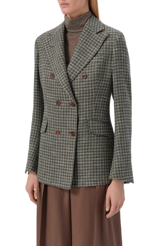 Жакет из шерсти и шелка MVST SDG601/S0730307 Зелёный  SDG601/S0730307 Фото 3