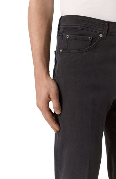 Брюки из лиоцелла KITON черного цвета по цене 112000 руб., арт. UPNJS1K0606F18, фото 5 Брюки из лиоцелла KITON, арт. UPNJS1K0606F18, фото 5