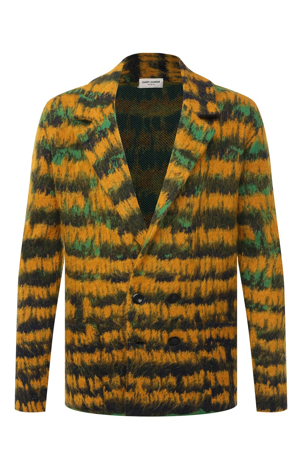 Кардиган SAINT LAURENT разноцветного цвета по цене 240500 руб., арт. 645780/YAWS2, фото 1 Кардиган SAINT LAURENT, арт. 645780/YAWS2, фото 1