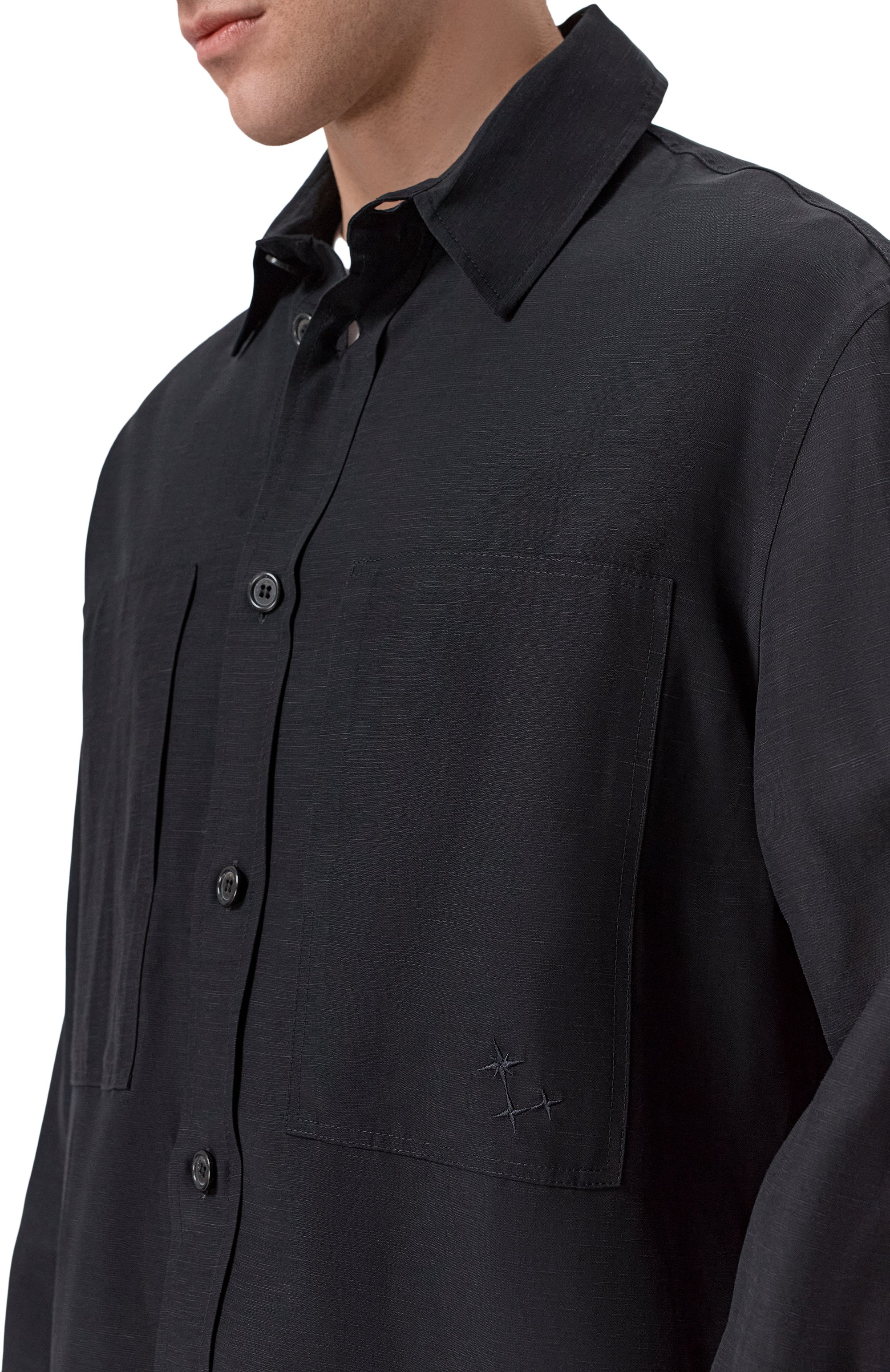 Рубашка из вискозы и льна LANEUS, арт. S6LAMASI072, фото 5