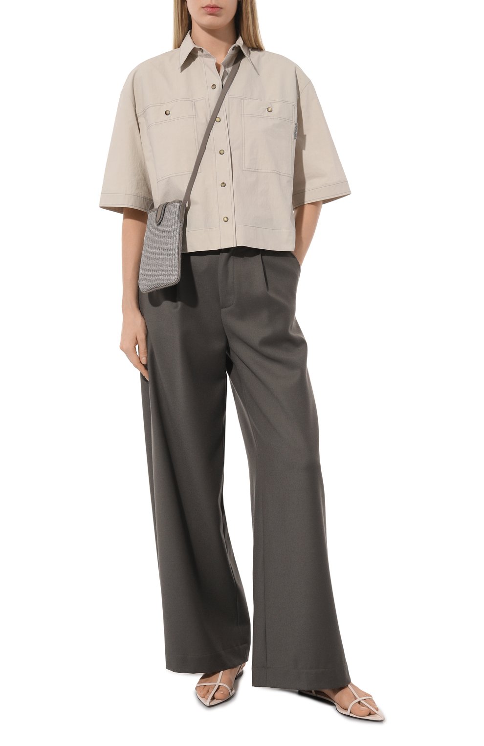 Хлопковая рубашка BRUNELLO CUCINELLI, арт. ML949B1348, фото 2