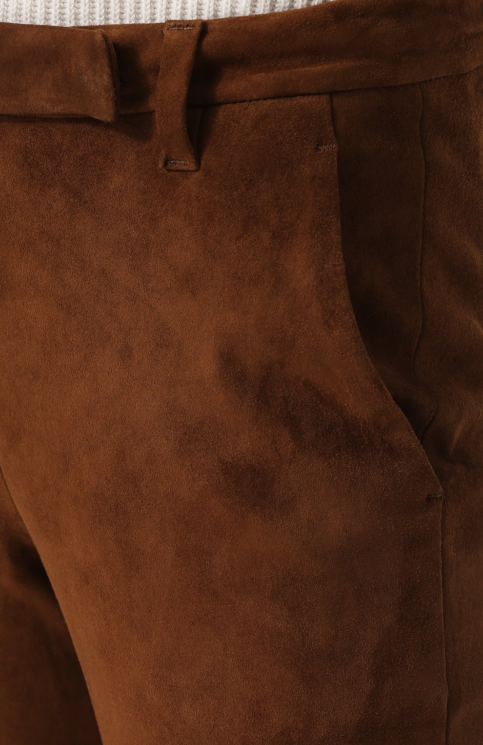 Укороченные замшевые брюки BRUNELLO CUCINELLI, арт. M0W30P6827, фото 5