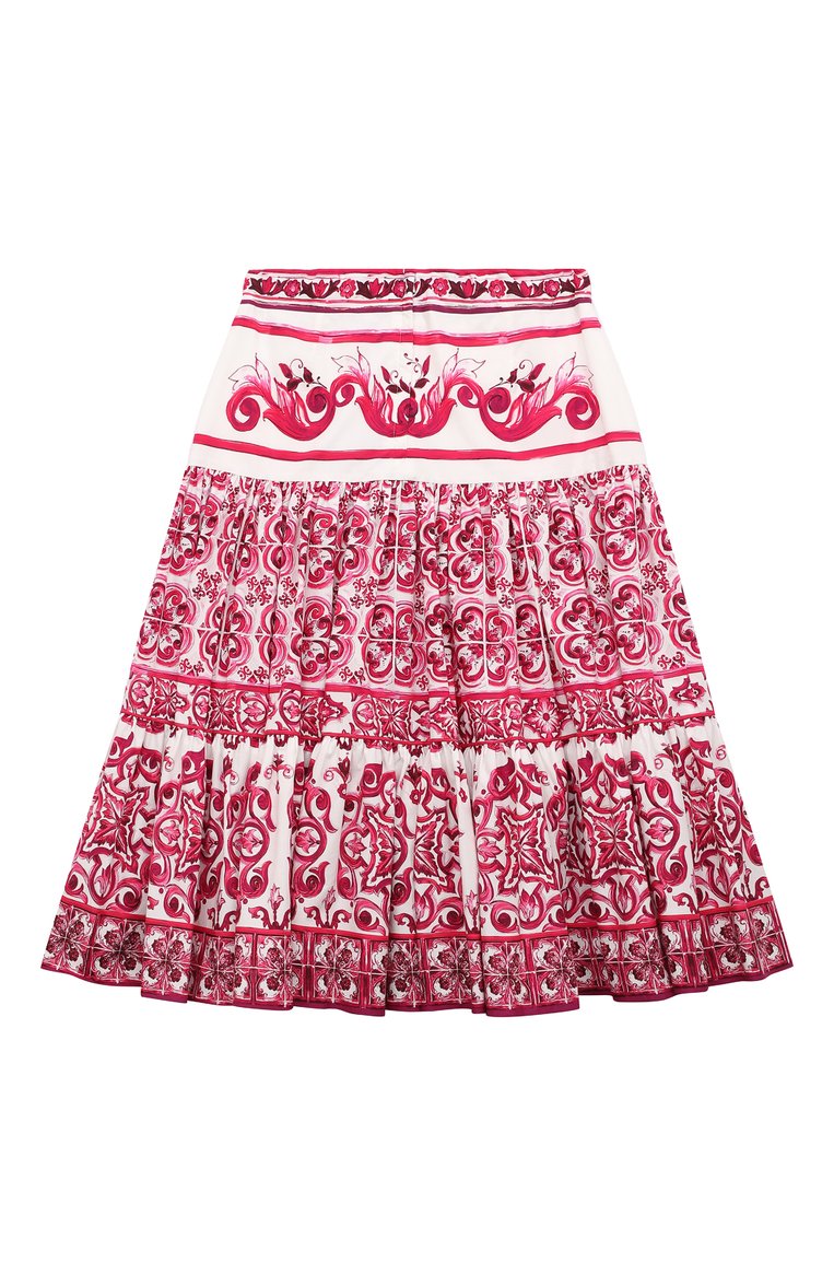 Хлопковая юбка DOLCE & GABBANA, арт. L54I46/G7EX7/8-14, фото 1