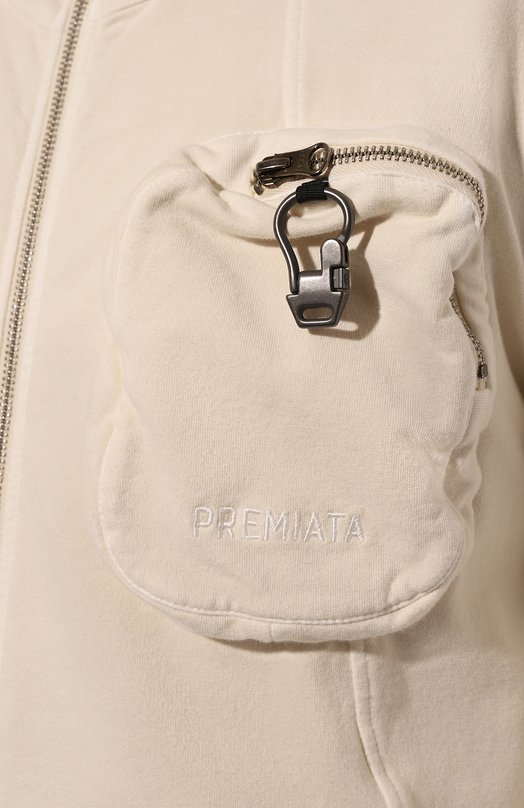 Хлопковая толстовка Premiata PR155 Кремовый  PR155 Фото 5