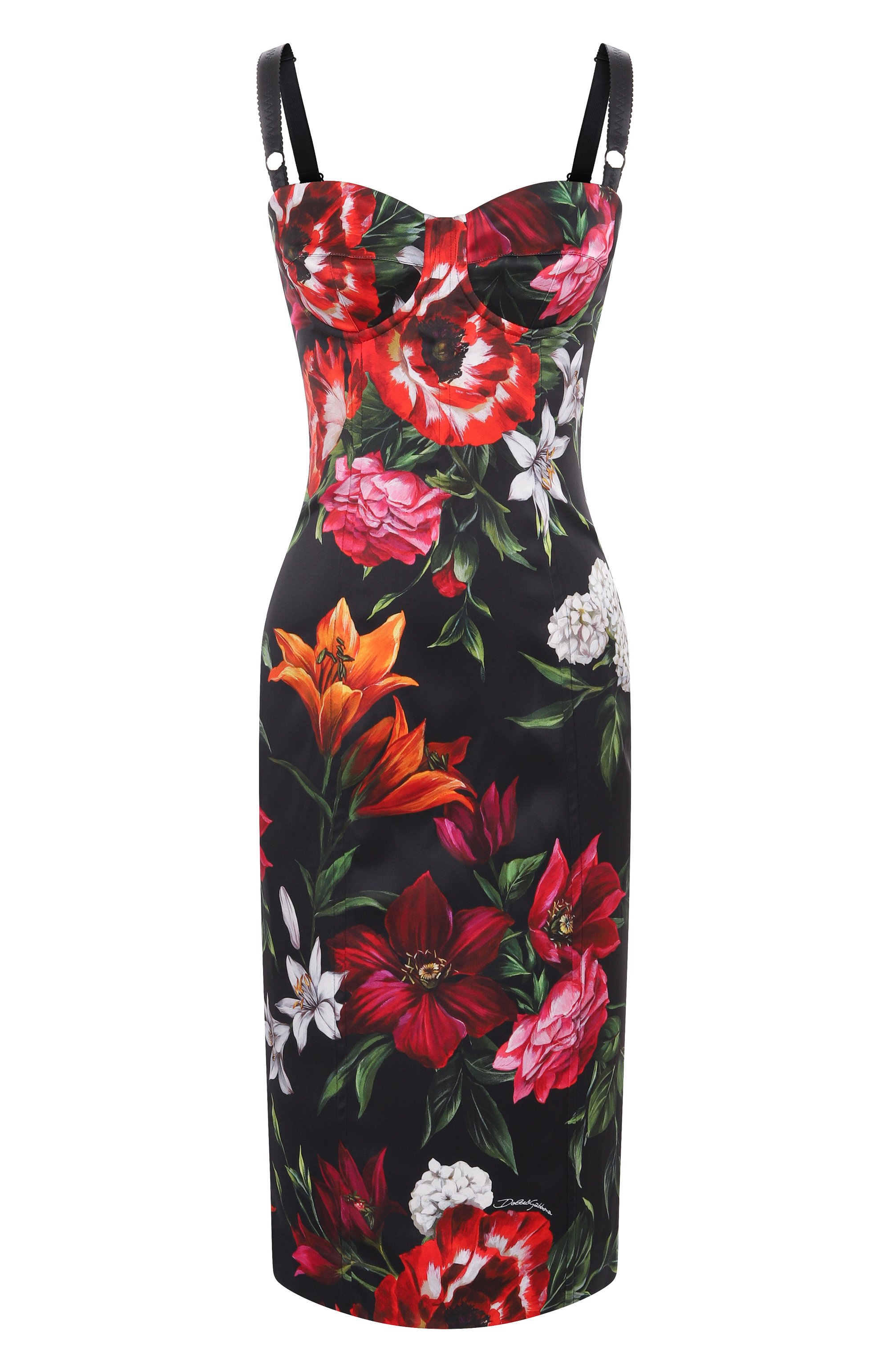 Атласное платье DOLCE & GABBANA, арт. F6TZYT/FSIB2, фото 1