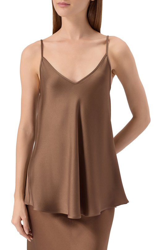 Атласный топ Antonelli Firenze P5498/355C Коричневый  P5498/355C Фото 3