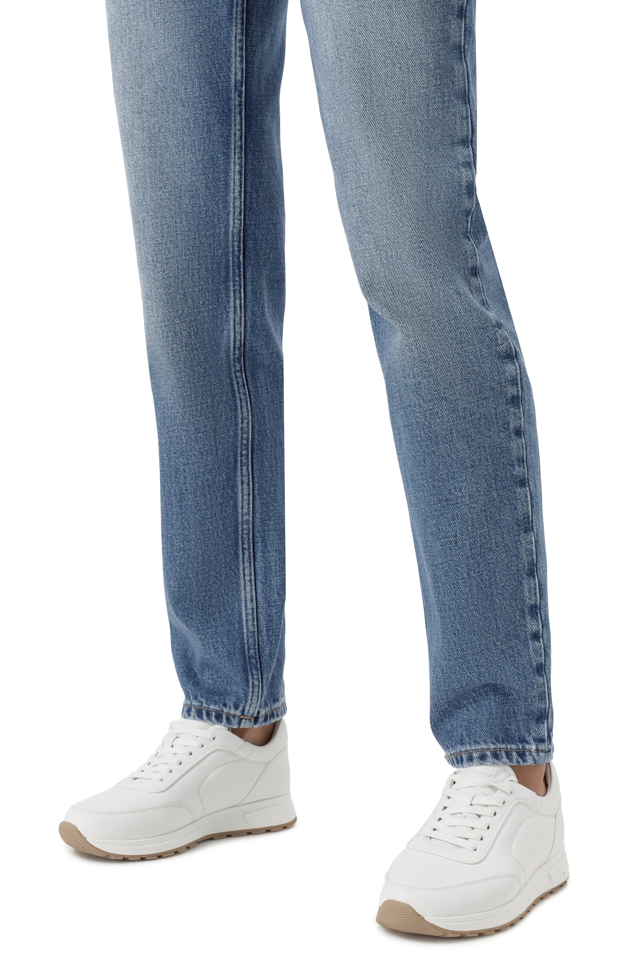 Кожаные кроссовки 12 STOREEZ, арт. 127008, фото 3