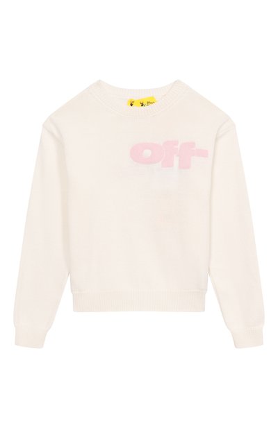 Хлопковый пуловер OFF-WHITE, арт. 0GHE002S25KNI002/4-12