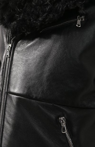 Дубленка REDVALENTINO черного цвета по цене 196500 руб., арт. SR0NA01Z/4L3, фото 5 Дубленка REDVALENTINO, арт. SR0NA01Z/4L3, фото 5
