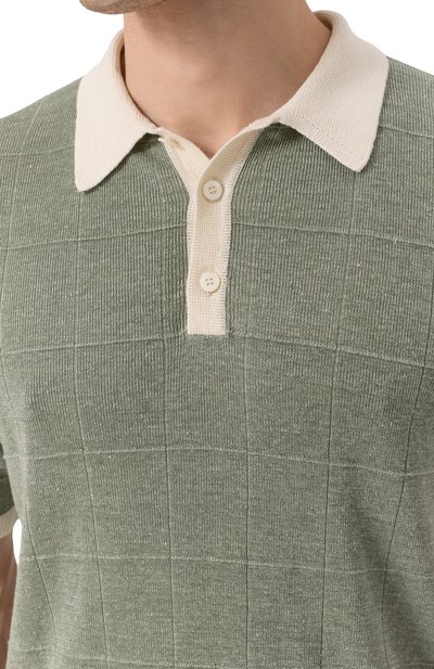 Поло изо льна и шелка CANALI, арт. C1084/MK02269, фото 5