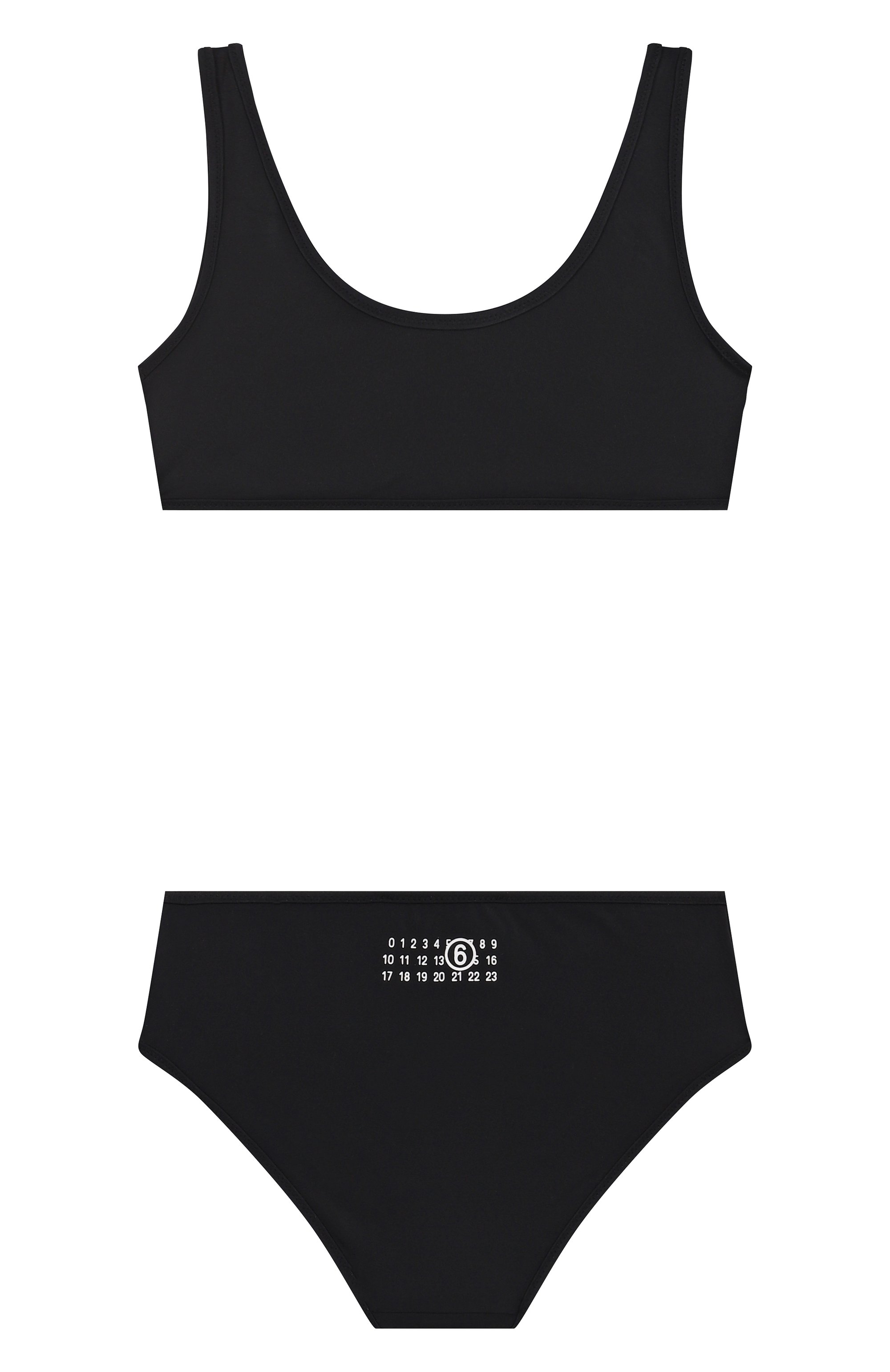 Раздельный купальник MM6 черного цвета по цене 12750 руб., арт. M60811/MM00P, фото 2 Раздельный купальник MM6, арт. M60811/MM00P, фото 2