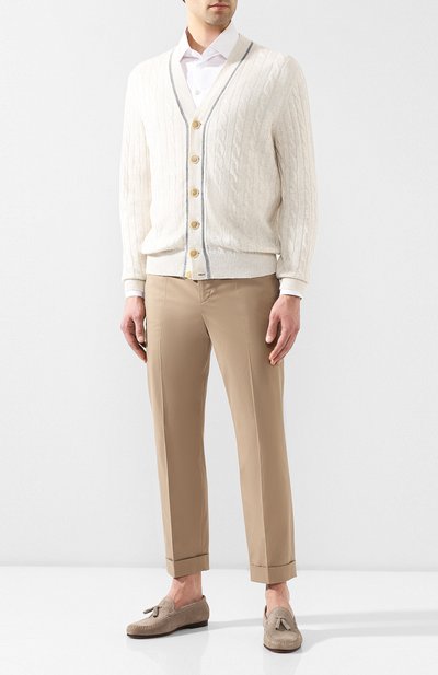 Кардиган из смеси льна и хлопка BRUNELLO CUCINELLI, арт. M2L79006, фото 2