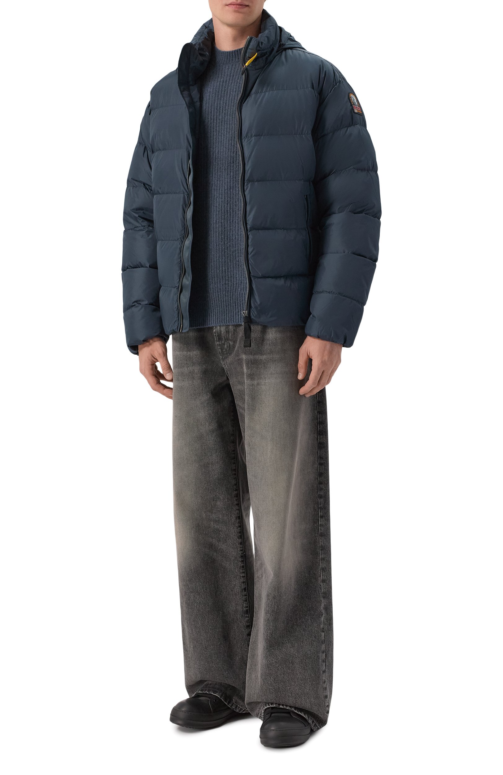 Пуховик PARAJUMPERS темно-синего цвета по цене 92400 руб., арт. 26WMPMPUTT01, фото 2 Пуховик PARAJUMPERS, арт. 26WMPMPUTT01, фото 2