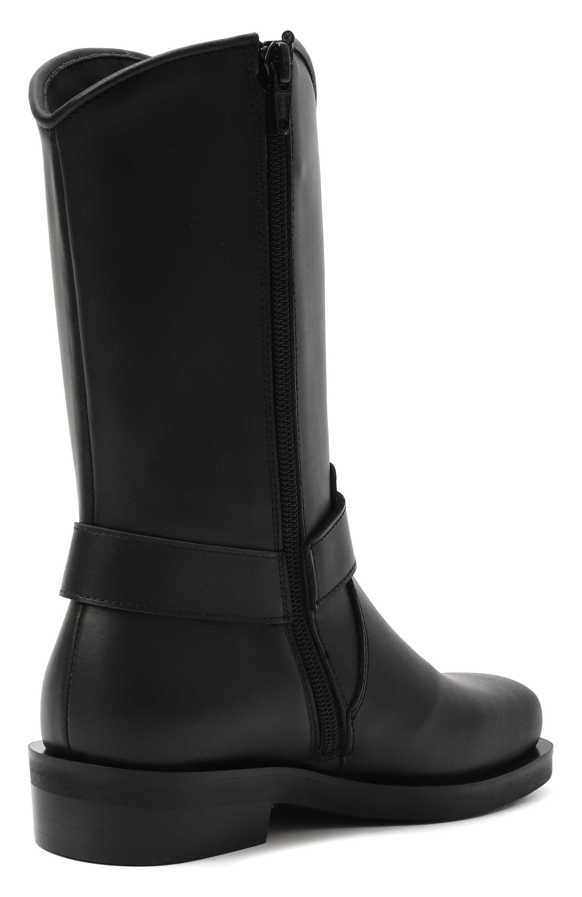 Кожаные сапоги N21 черного цвета по цене 42500 руб., арт. 80950/28-35, фото 3 Кожаные сапоги N21, арт. 80950/28-35, фото 3