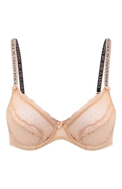 Женский кружевной бюстгальтер с логотипом бренда ERMANNO SCERVINO, арт. D334Y313BLCI