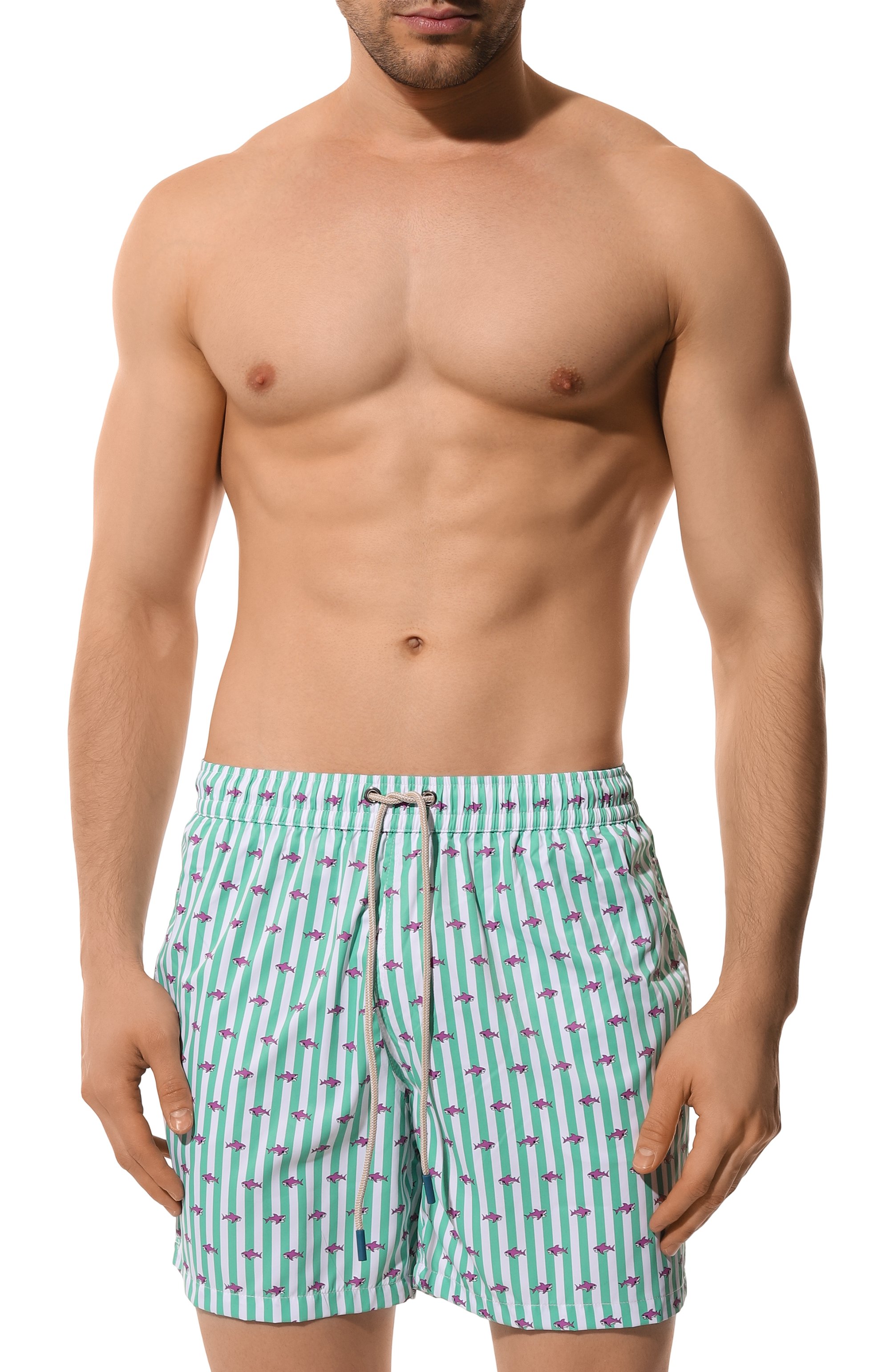 Плавки-шорты FEFE` бирюзового цвета по цене 17250 руб., арт. B0XER SWIMWEAR/BG20614-01, фото 2 Плавки-шорты FEFE`, арт. B0XER SWIMWEAR/BG20614-01, фото 2