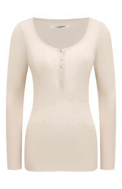 Женская хлопковый лонгслив-хенли ISABEL MARANT ETOILE, арт. TS0769-22P060E/LAMYLIC