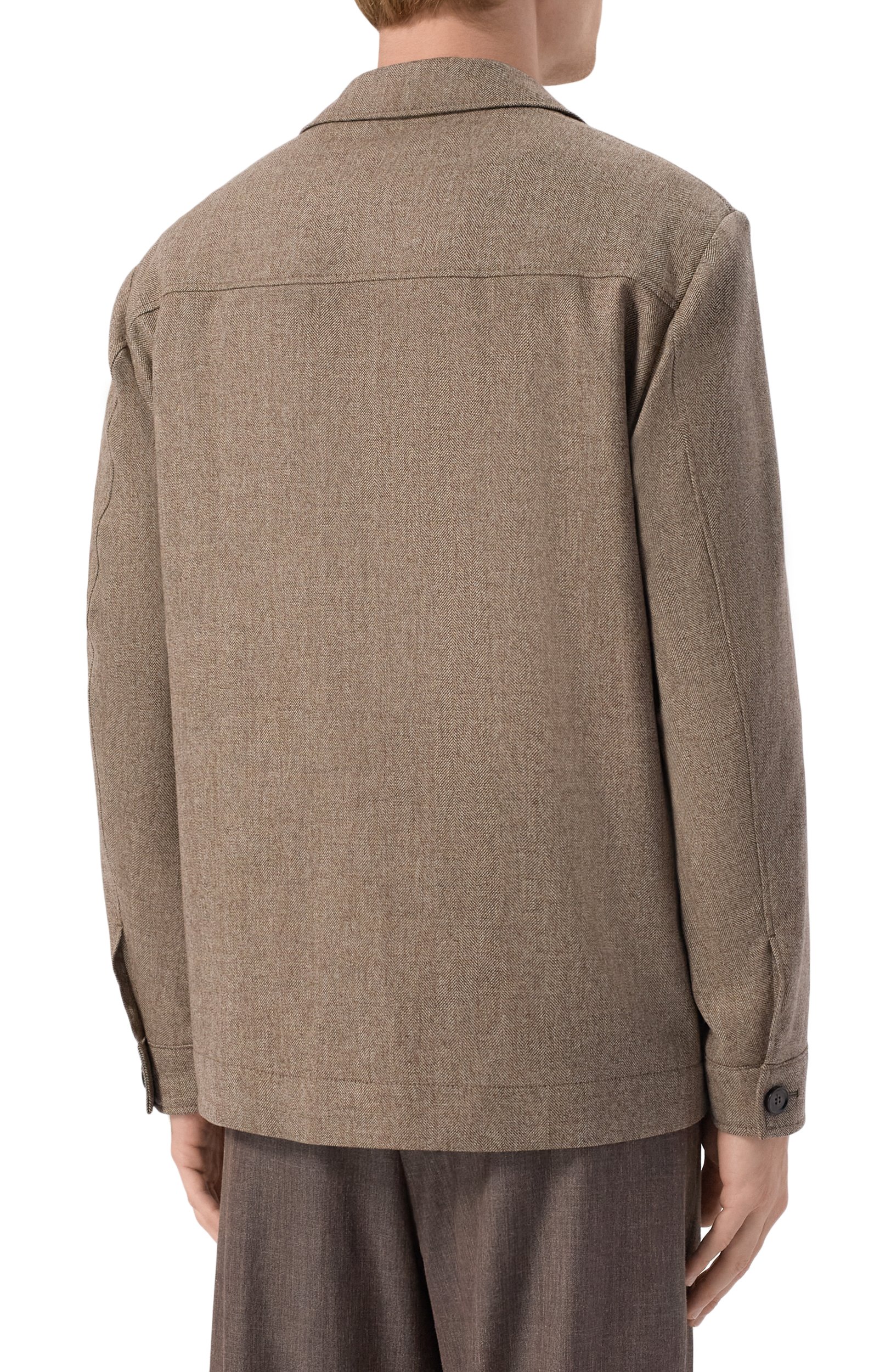 Шерстяная куртка-рубашка BOSS CAMEL темно-бежевого цвета по цене 118500 руб., арт. 50570690, фото 4 Шерстяная куртка-рубашка BOSS CAMEL, арт. 50570690, фото 4