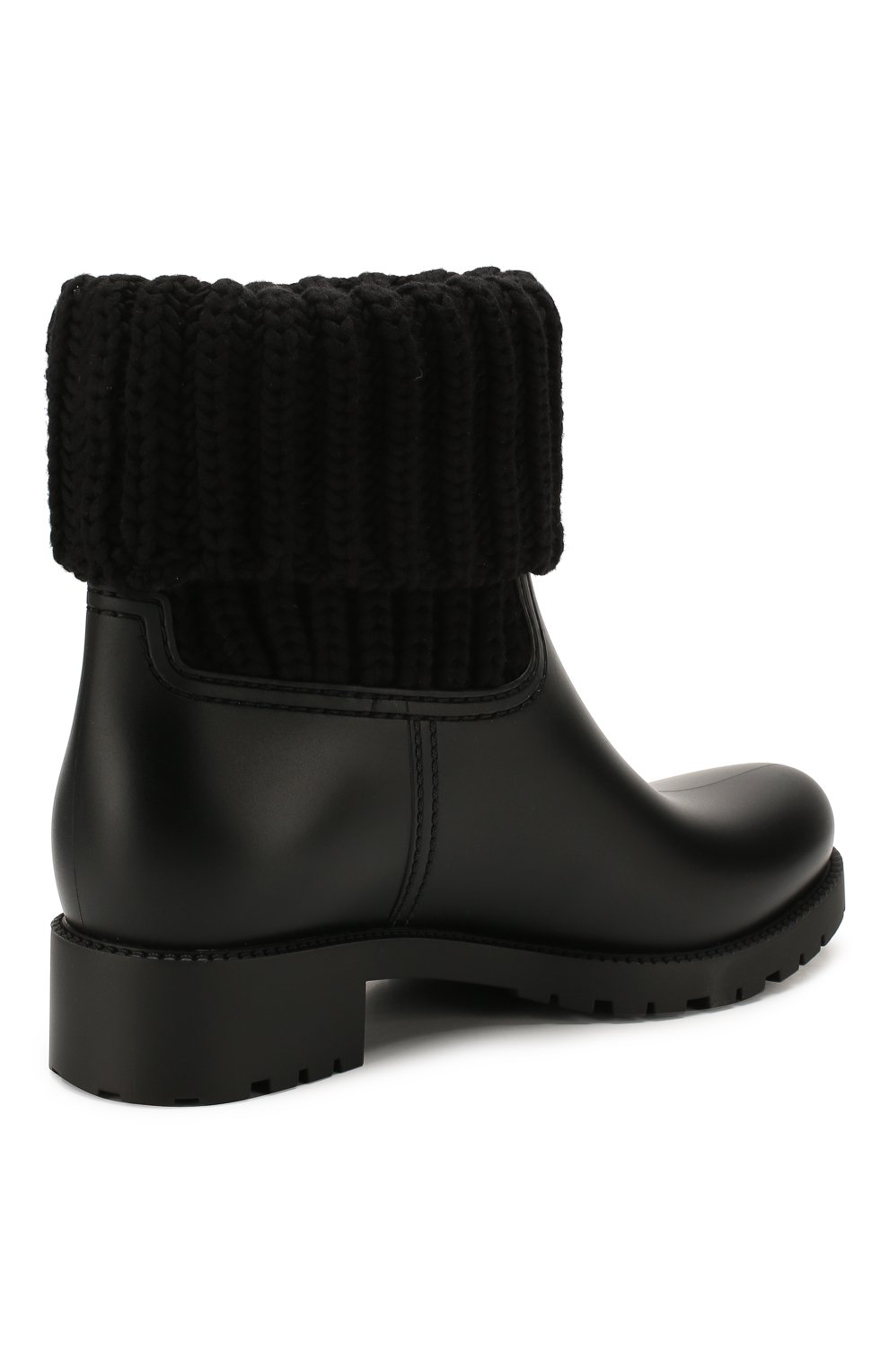 Резиновые сапоги MONCLER черного цвета по цене 24800 руб., арт. F1-09B-4G700-00-01623, фото 4 Резиновые сапоги MONCLER, арт. F1-09B-4G700-00-01623, фото 4