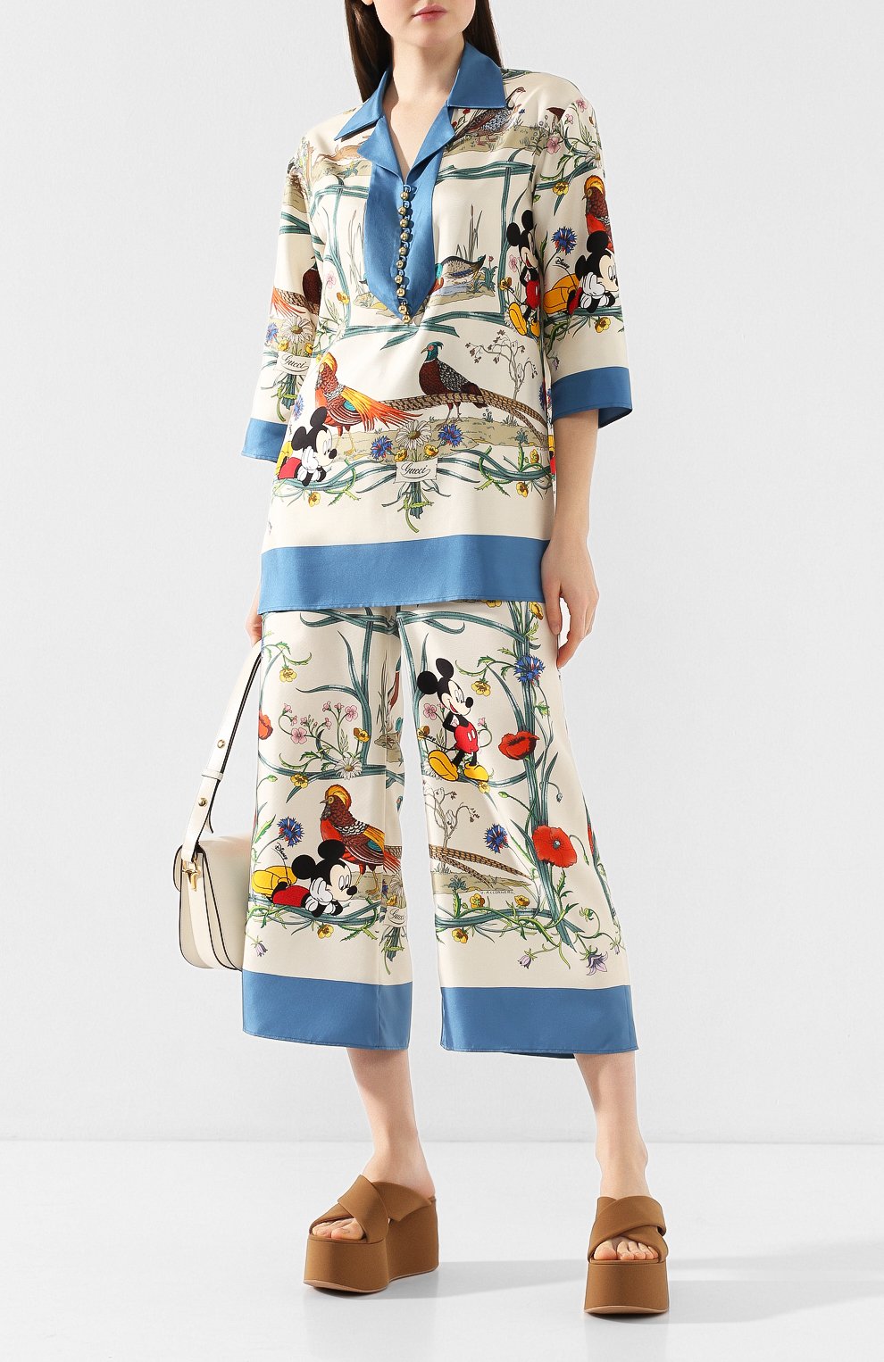 Шелковые брюки disney x gucci GUCCI, арт. 596961/ZAD0P, фото 2
