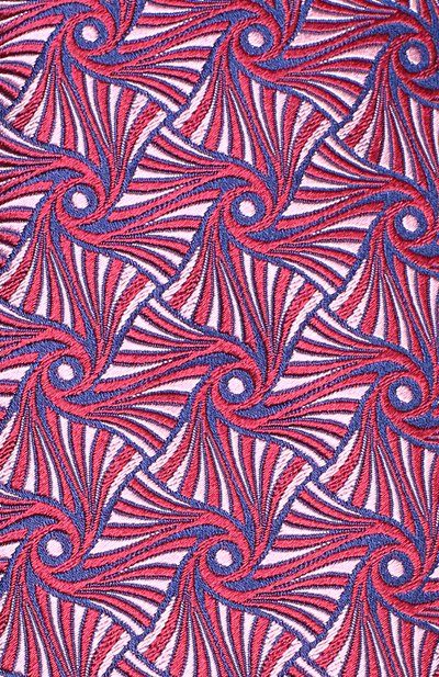 Шелковый галстук с узором TURNBULL & ASSER бордового цвета по цене 15650 руб., арт. TIE002-BB216, фото 3 Шелковый галстук с узором TURNBULL & ASSER, арт. TIE002-BB216, фото 3