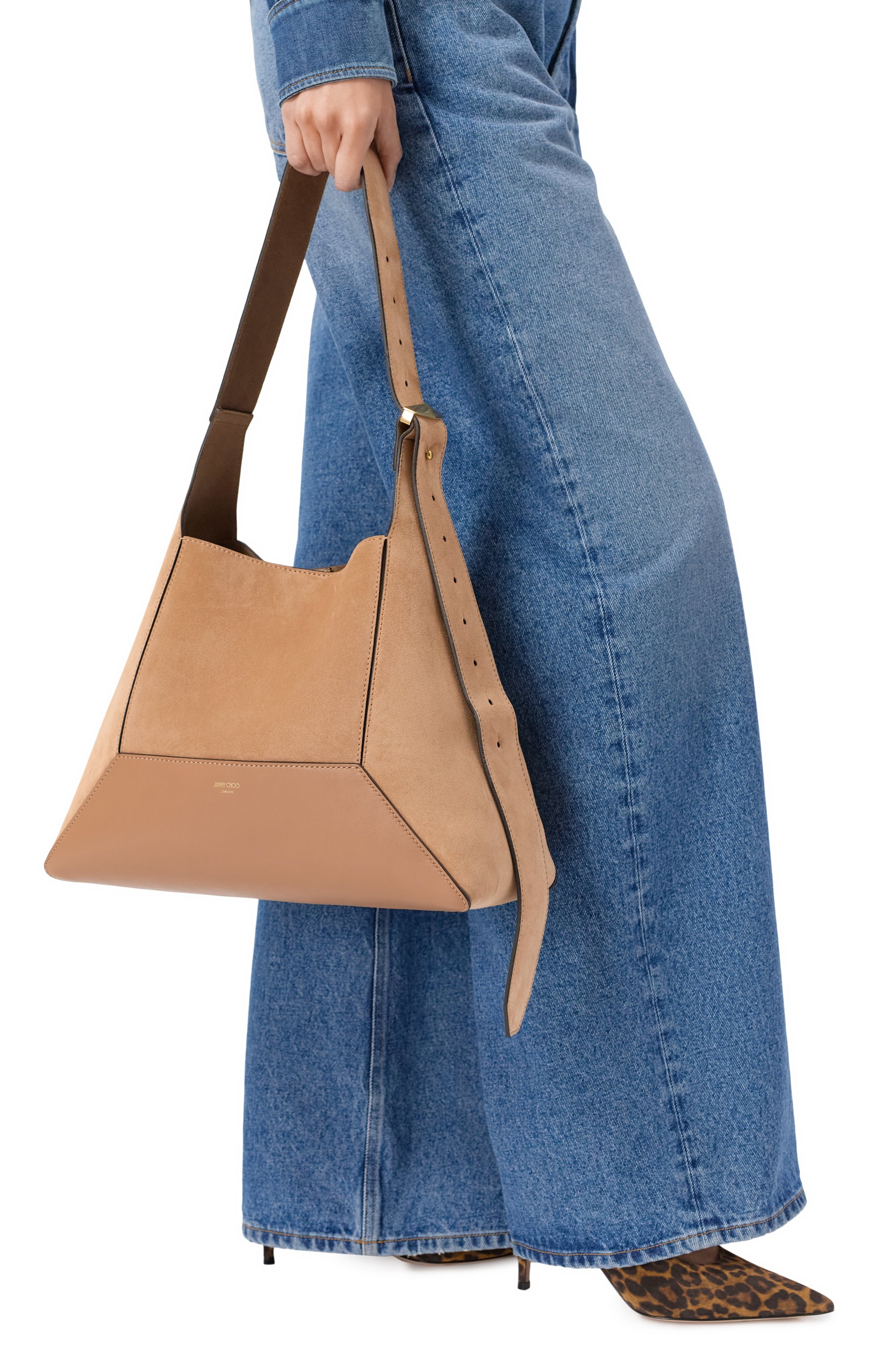 Сумка diamond hobo medium JIMMY CHOO, арт. DIAM0ND H0B0/M/SUE, фото 2