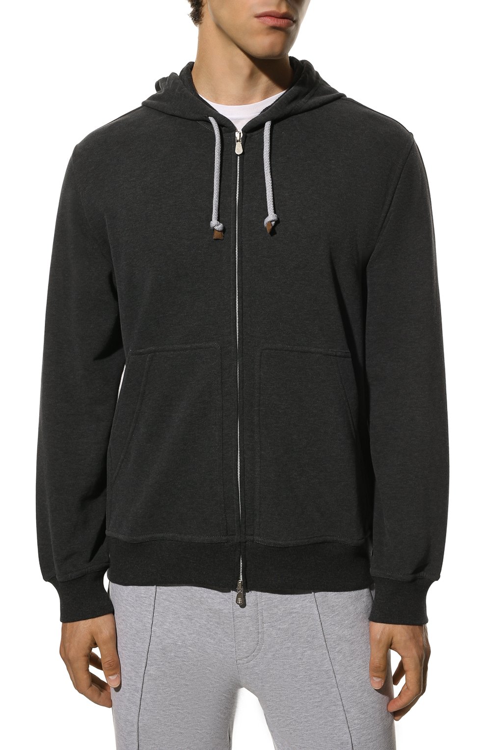 Хлопковая толстовка BRUNELLO CUCINELLI, арт. MTU149069G, фото 3