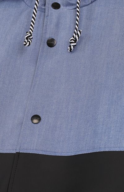 Дождевик с капюшоном GOSOAKY голубого цвета по цене 16500 руб., арт. 181.101.228/C0ATED DENIM/MICR0 PU, фото 3 Дождевик с капюшоном GOSOAKY, арт. 181.101.228/C0ATED DENIM/MICR0 PU, фото 3