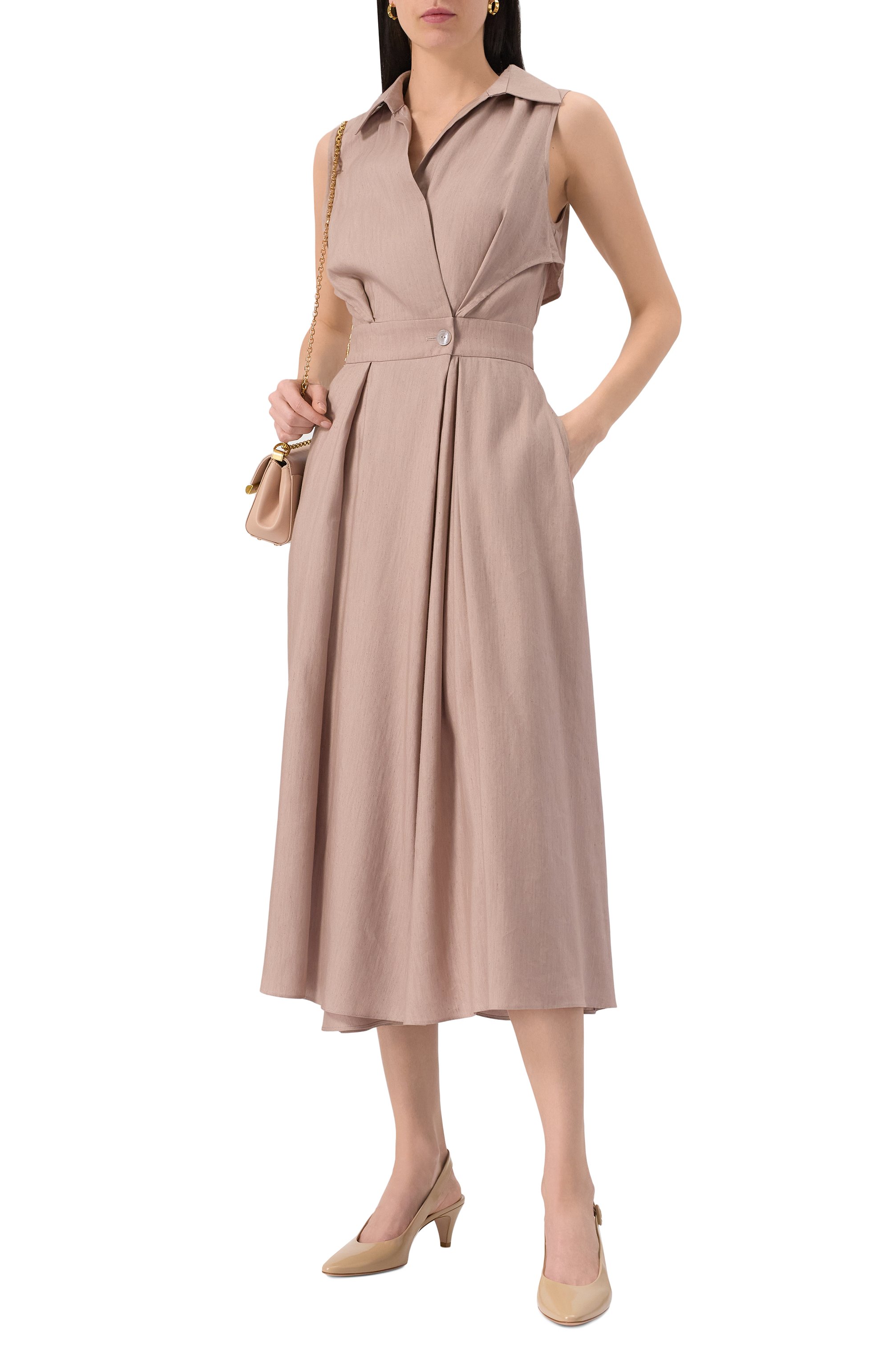 Платье изо льна и шелка COLOMBO, арт. AB00348/T0590-U, фото 2