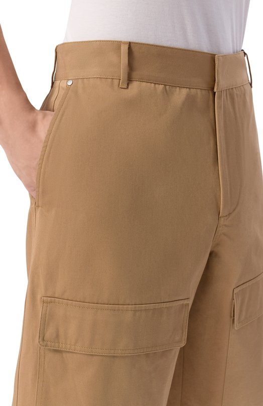 Хлопковые шорты MSGM 4040MB03/267104 Бежевый  4040MB03/267104 Фото 5