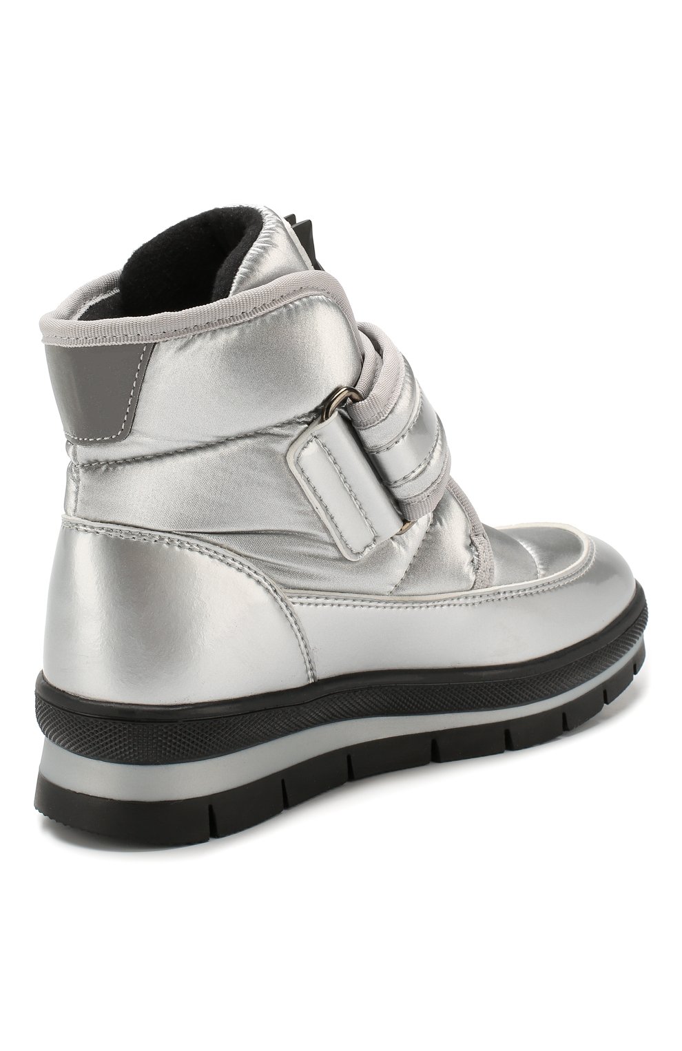 Утепленные ботинки JOG DOG серебряного цвета по цене 17750 руб., арт. 13024R/ZAFFIR0 FLASH/29-35, фото 3 Утепленные ботинки JOG DOG, арт. 13024R/ZAFFIR0 FLASH/29-35, фото 3