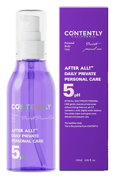 Гель для интимной гигиены daily private body personal care (120ml) CONTENTLY бесцветного цвета по цене 2800 руб., арт. 8809537880220, фото 2 Гель для интимной гигиены daily private body personal care (120ml) CONTENTLY, арт. 8809537880220, фото 2