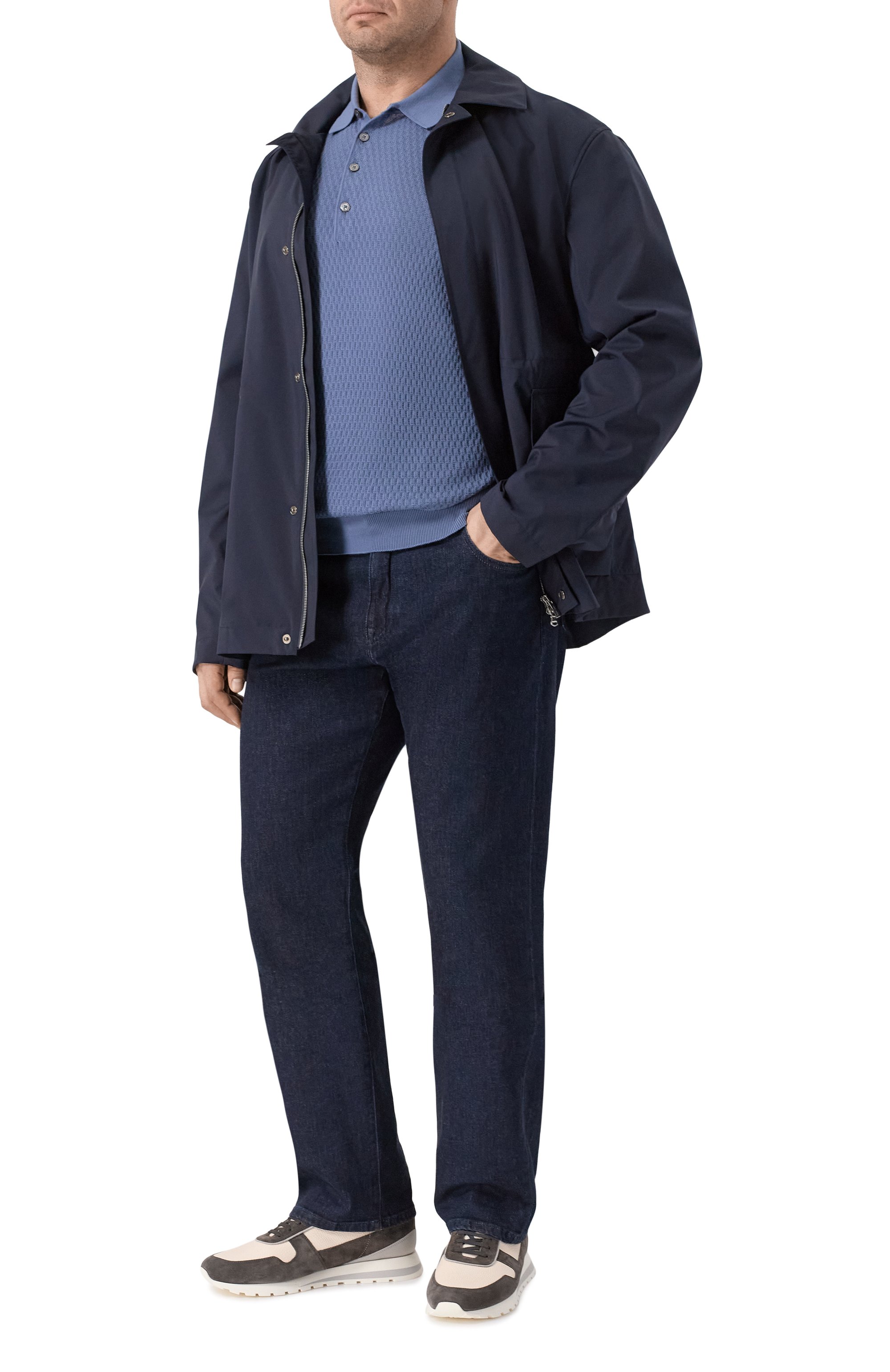 Хлопковое поло CORTIGIANI, арт. 4AS121, фото 2