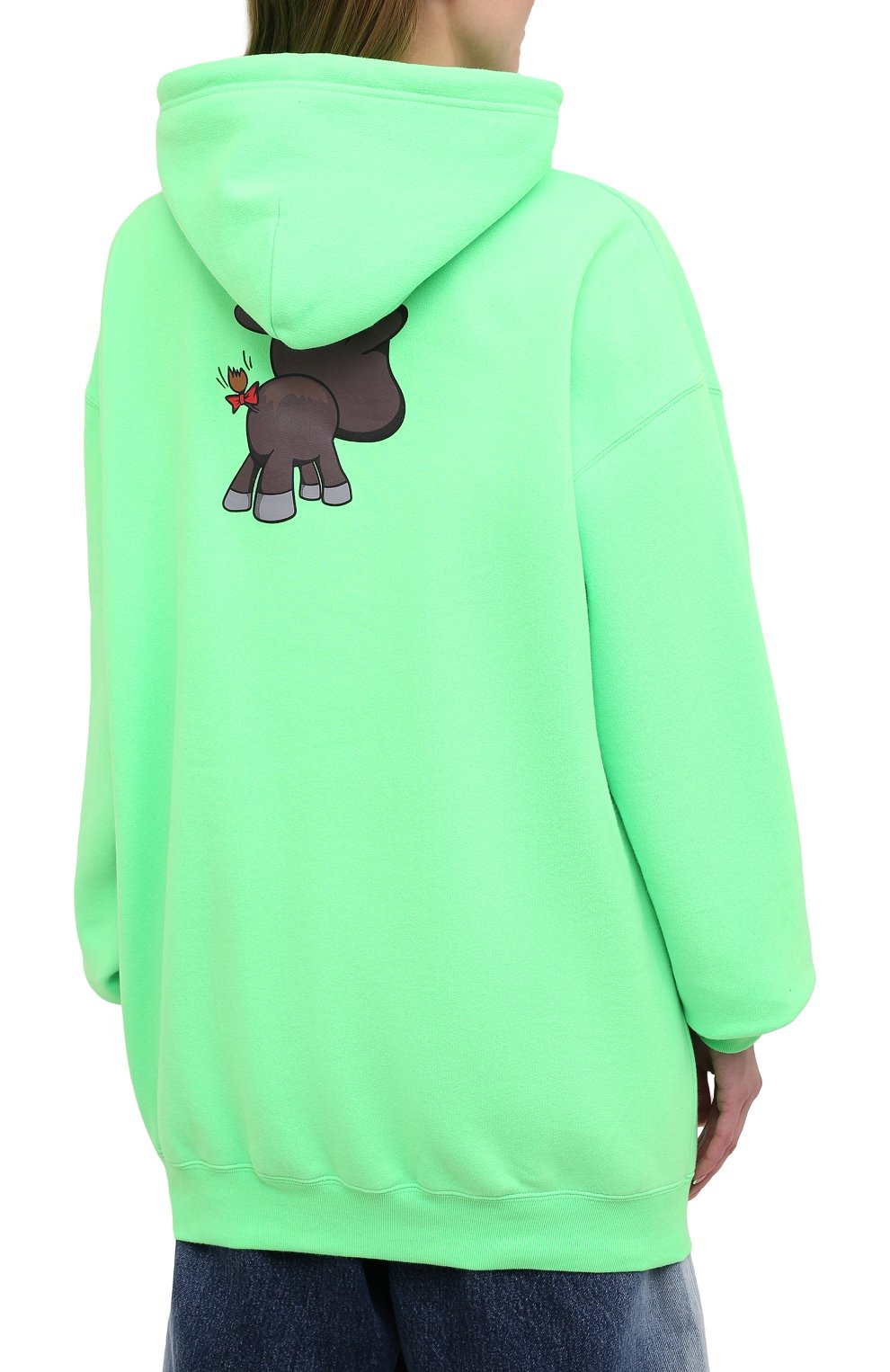 Хлопковое худи BALENCIAGA, арт. 578135/TJVE6, фото 4