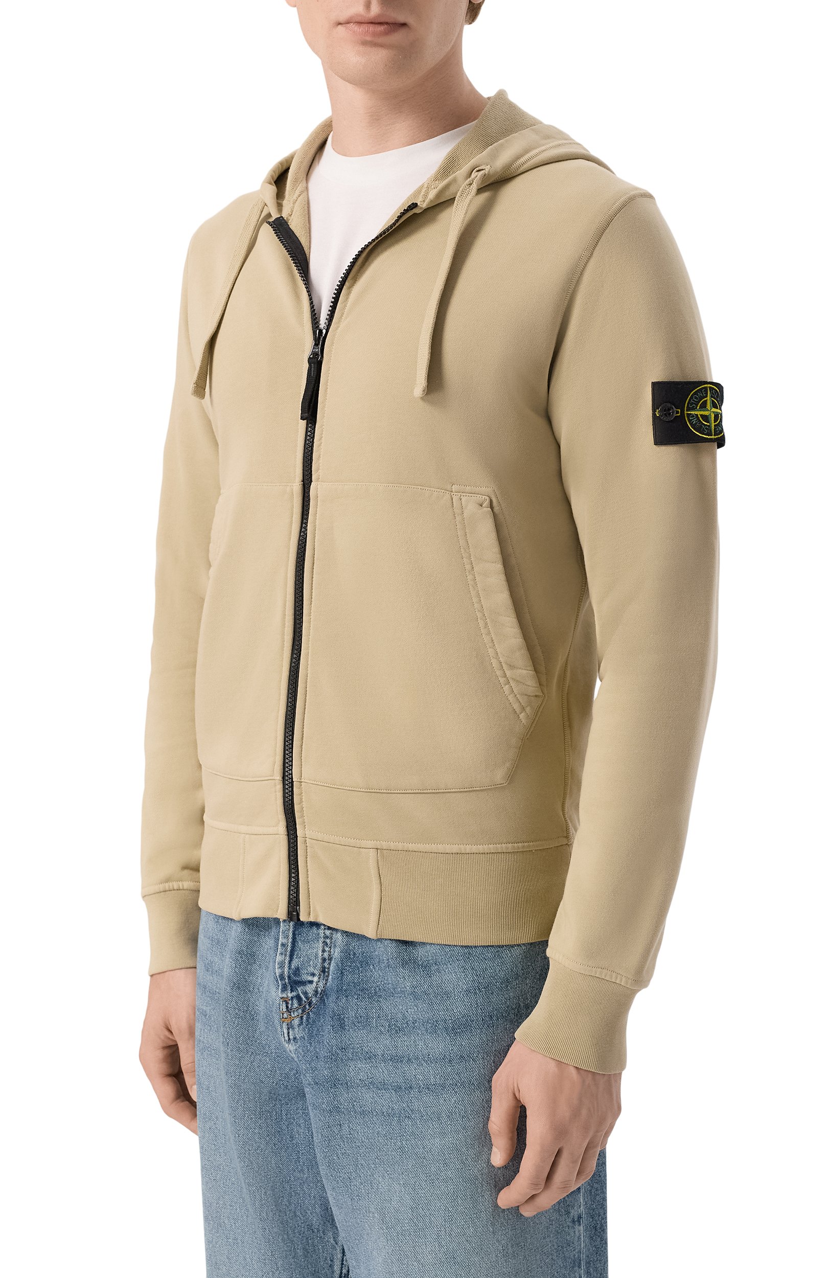 Хлопковая толстовка STONE ISLAND бежевого цвета по цене 49950 руб., арт. K2S156100061/S0051, фото 3 Хлопковая толстовка STONE ISLAND, арт. K2S156100061/S0051, фото 3