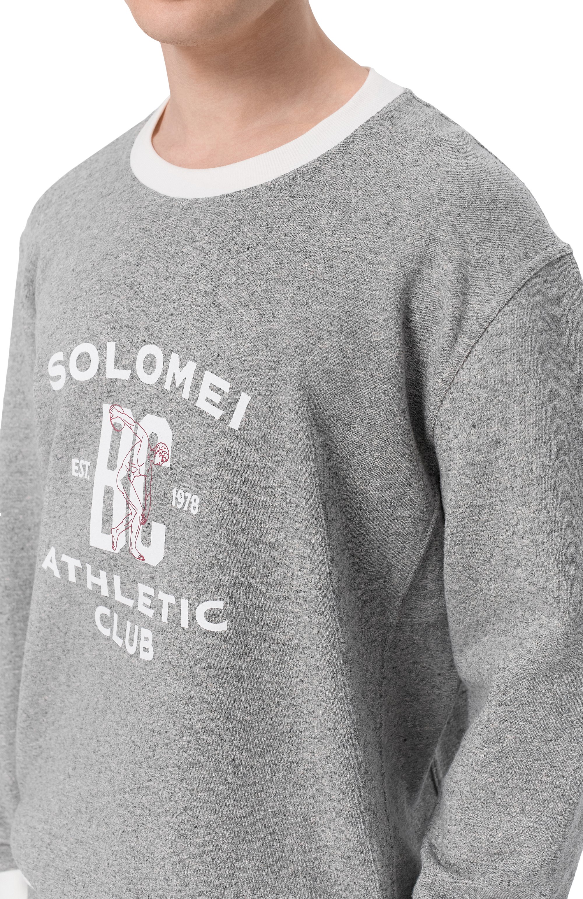 Свитшот из хлопка и льна BRUNELLO CUCINELLI, арт. MR8313380G, фото 5