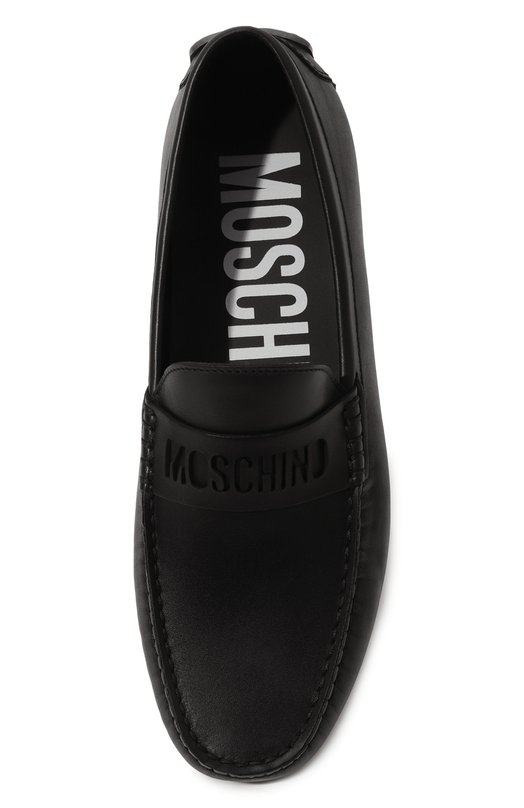 фото Кожаные мокасины moschino