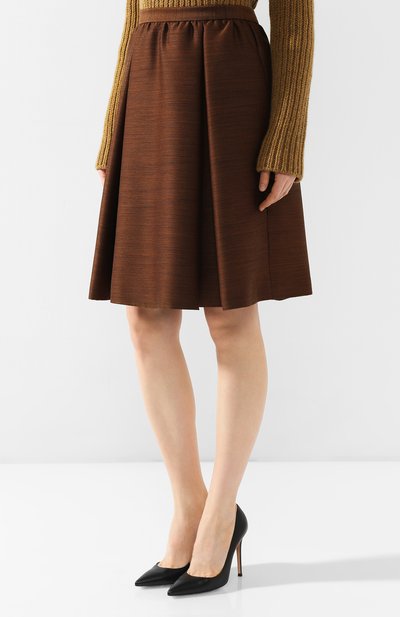 Юбка из смеси шерсти и шелка BOTTEGA VENETA, арт. 538763/VEVU0, фото 3