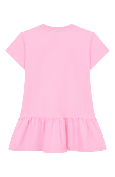 Хлопковое платье MOSCHINO розового цвета по цене 15000 руб., арт. HDV0HK/LFA07_001, фото 2 Хлопковое платье MOSCHINO, арт. HDV0HK/LFA07_001, фото 2