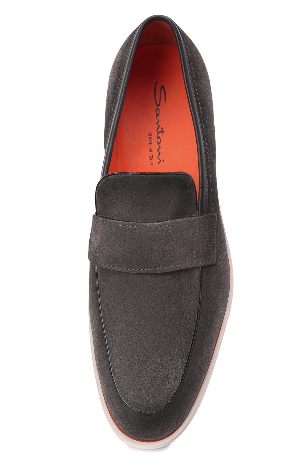 Замшевые лоферы SANTONI, арт. MGDG17101BARBGEXG62, фото 6