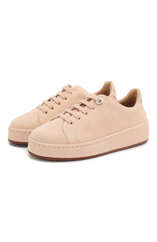 

Замшевые кеды Loro Piana, Розовый