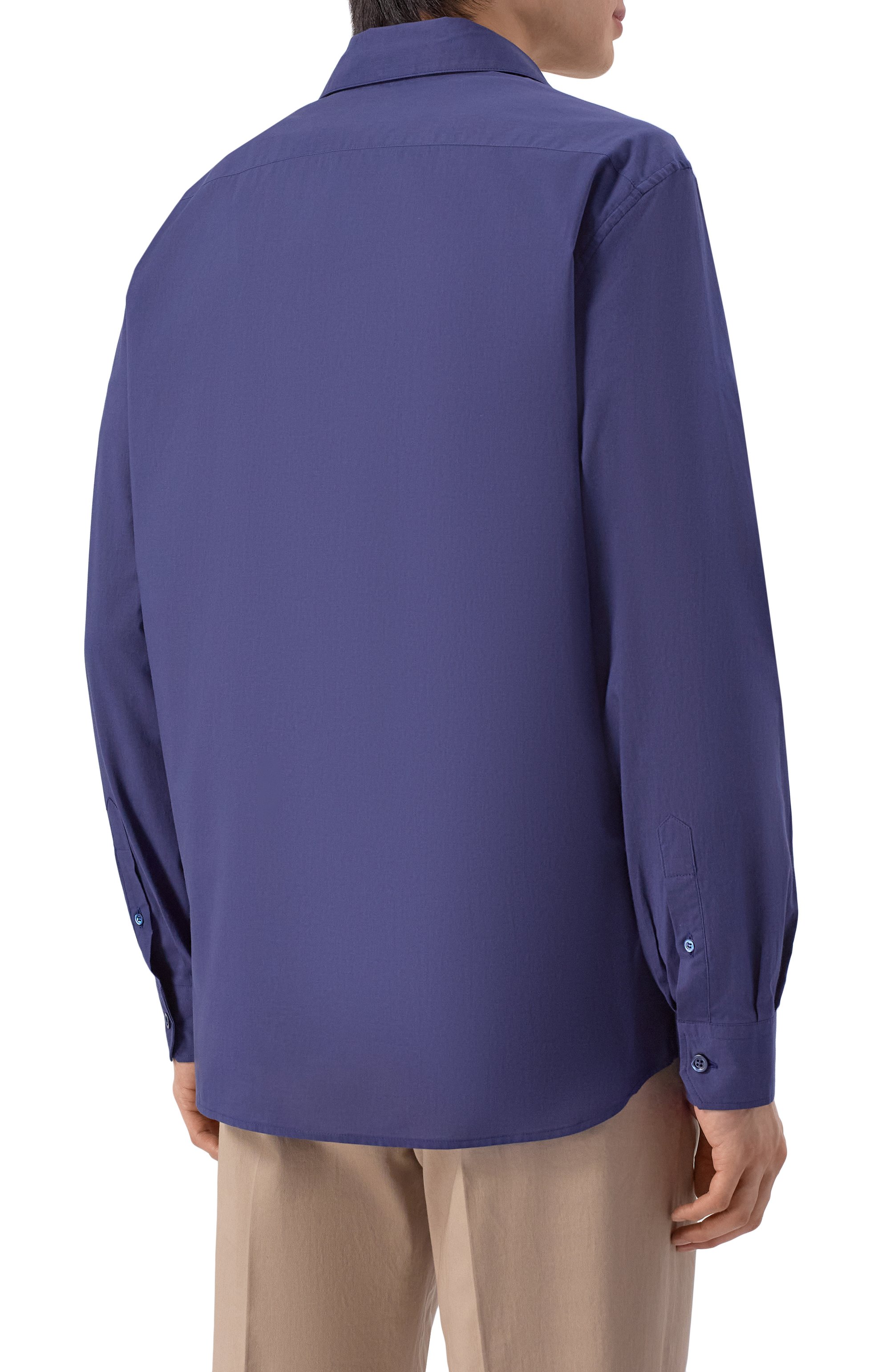 Хлопковая рубашка BRUNELLO CUCINELLI, арт. MA6740658, фото 4